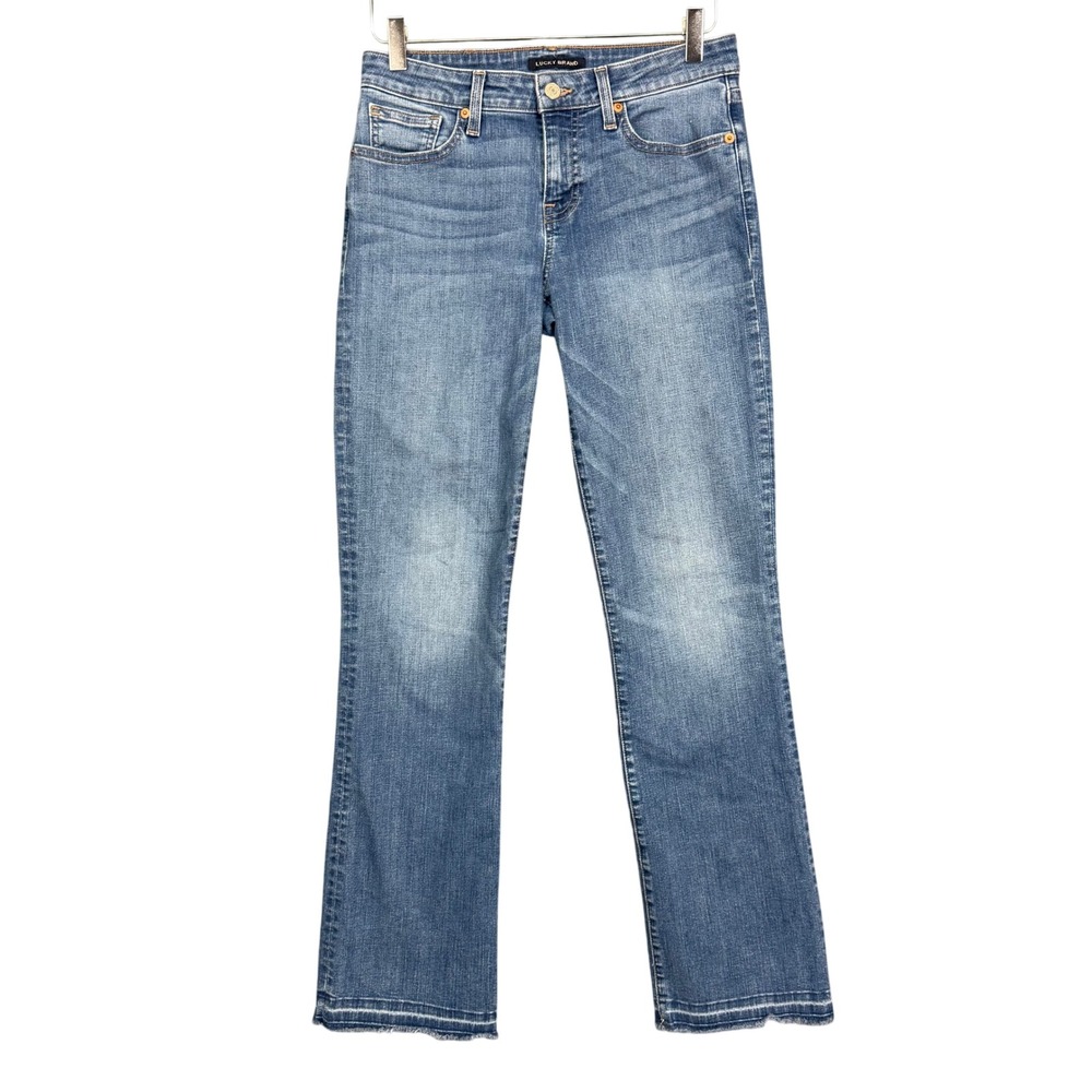 Lucky Brand Jeans Womens 8 29‎ Blue Lolita Bootcut Low Rise Romeo RH Raw Hem